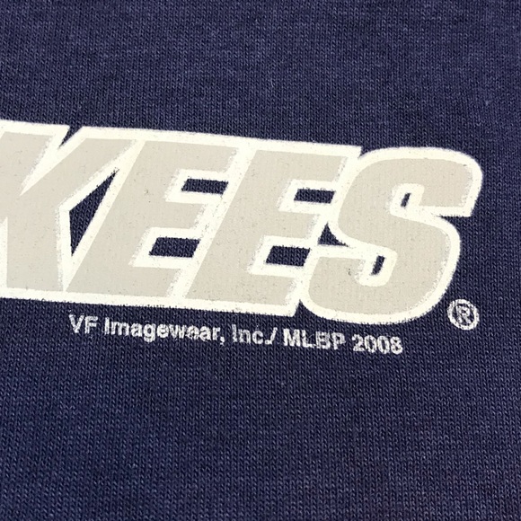 Delta 2008 MLB New York Yankees Dead Stock Men’s Sports Team Baseball T-Shirt - Picture 2 of 5